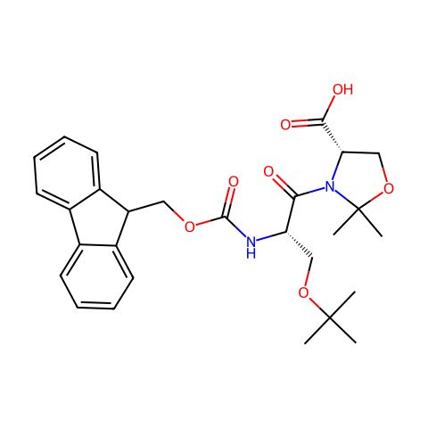 Fmoc-Ser(tBu)-Ser(Psi(Me00Me)pro)-OH结构图