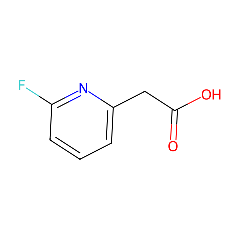 2-(6-fluoropyridin-2-yl)acetic acid结构图