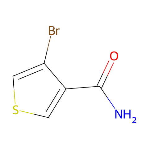 4-溴噻吩-3-甲酰胺结构图
