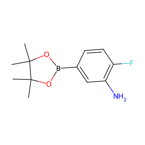3-氨基-4-氟苯基硼酸,频哪醇酯结构图