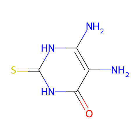 4,5-二氨基-2-硫脲嘧啶结构图