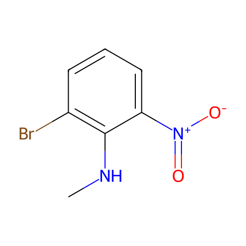 2-bromo-N-methyl-6-nitro-aniline结构图