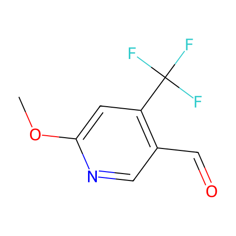 6-methoxy-4-(trifluoromethyl)pyridine-3-carbaldehyde结构图