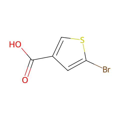 5-溴-3-噻吩甲酸结构图