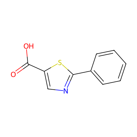 2-Phenyl-thiazole-5-carboxylic acid结构图