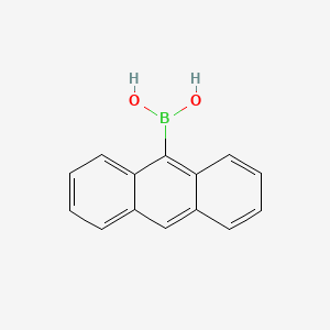 9-蒽硼酸(含数量不等的酸酐)结构图