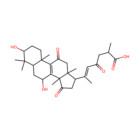 灵芝酸B(灵芝烯酸B)结构图