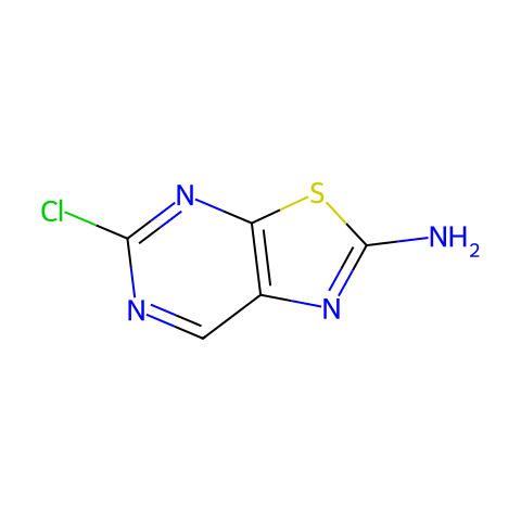5-Chloro-[1,3]thiazolo[5,4-d]pyrimidin-2-amine结构图