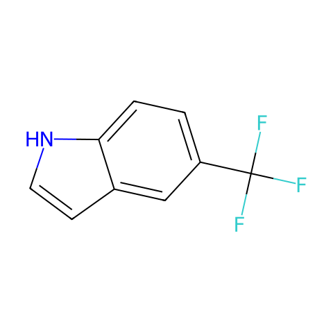 5-(三氟甲基)吲哚结构图