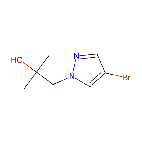 1-(4-bromo-1H-pyrazol-1-yl)-2-methylpropan-2-ol结构图
