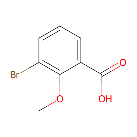 3-溴-2-甲氧基苯甲酸结构图