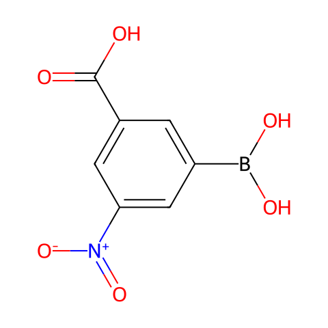 3-羧基-5-硝基苯硼酸结构图