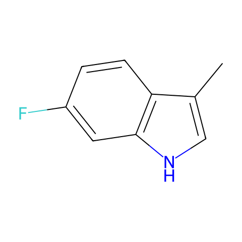 6-fluoro-3-Methyl-1H-Indole结构图