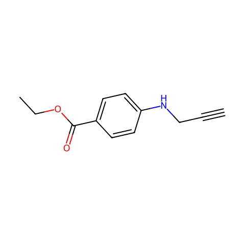 Benzoic acid, 4-(2-propynylamino)-, ethyl ester (9CI)结构图