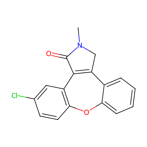 11-Chloro-2,3-dihydro-2-methyl-1H-dibenz[2,3:6,7]oxepino[4,5-c]pyrrol-1-one结构图