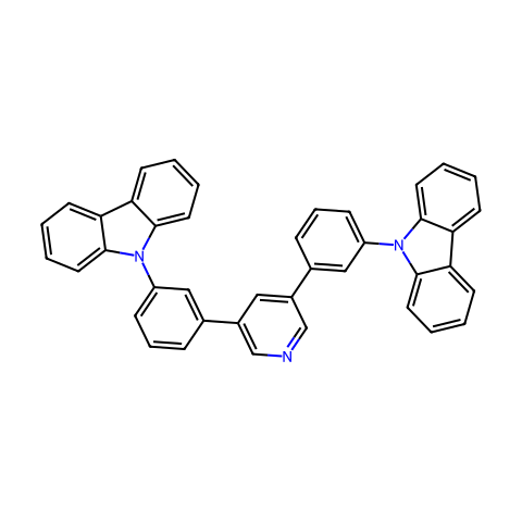 3,5-双（3-（9H-咔唑-9-基）苯基）吡啶结构图
