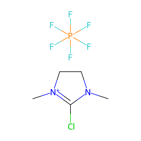 2-氯-1,3-二甲基咪唑六氟磷酸盐结构图
