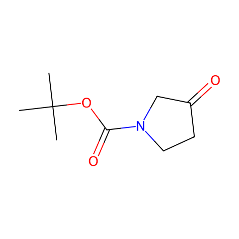 1-Boc-3-吡咯烷酮结构图