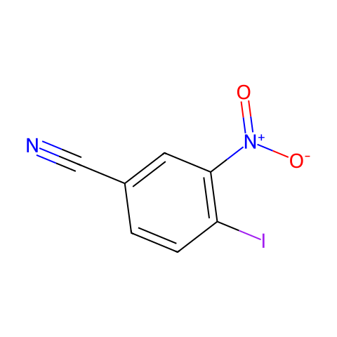 4-Iodo-3-nitrobenzonitrile结构图