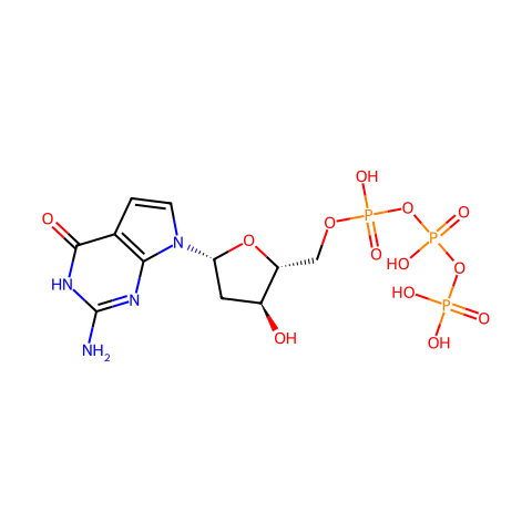 7-Deaza-2′-deoxy-guanosine-5′-triphosphate结构图