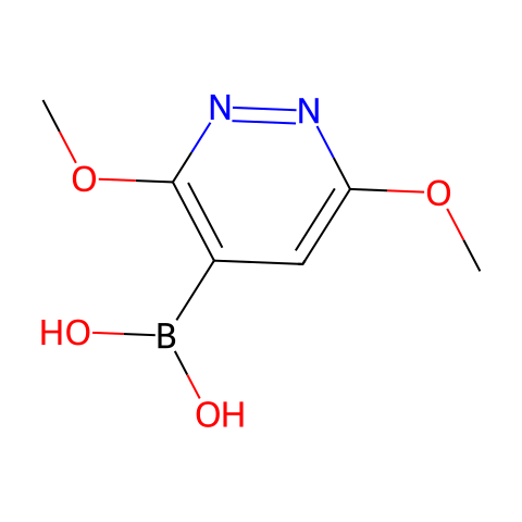 3,6-dimethoxypyridazin-4-ylboronic acid结构图