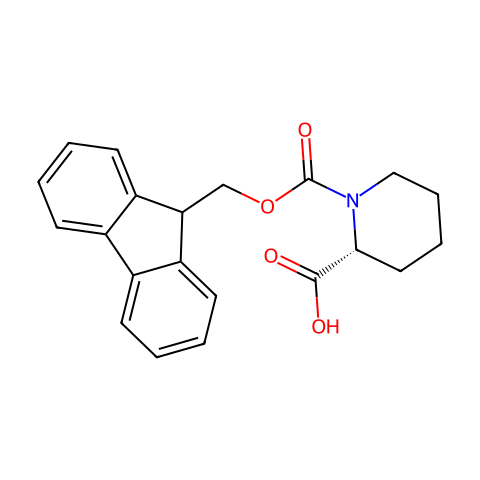 D-Fmoc-哌啶-2-羧酸结构图
