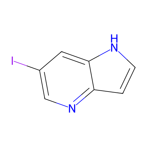 6-碘-4-氮杂吲哚结构图
