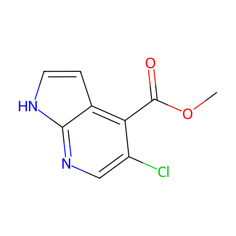 Methyl5-Chloro-1H-Pyrrolo[2,3-B]Pyridine-4-Carboxylate结构图