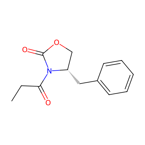 (S)-(+)-4-苄基-3-丙酰-2-恶唑烷酮结构图