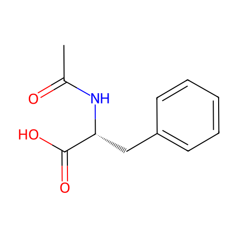 N-乙酰-D-苯丙氨酸结构图