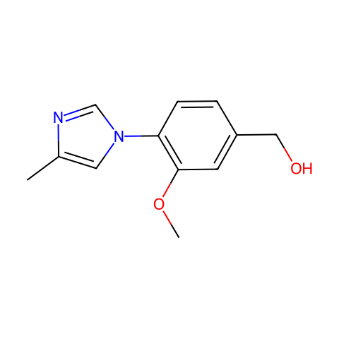 (3-methoxy-4-(4-methyl-1H-imidazol-1-yl)phenyl)methanol结构图