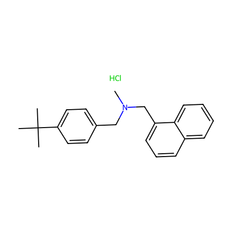 盐酸布替萘芬结构图