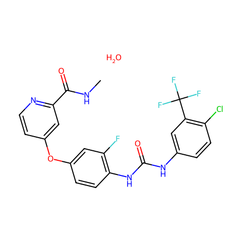瑞格非尼一水合物结构图