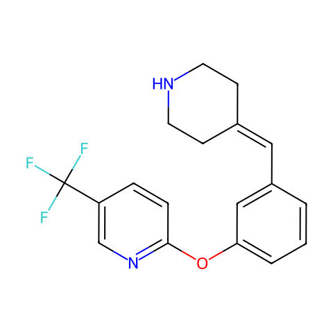 Pyridine, 2-[3-(4-piperidinylidenemethyl)phenoxy]-5-(trifluoromethyl)-结构图