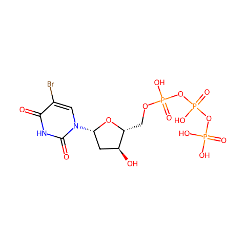 5-BROMO-2'-DEOXYURIDINE 5'-TRIPHOSPHATE SODIUM SALT结构图