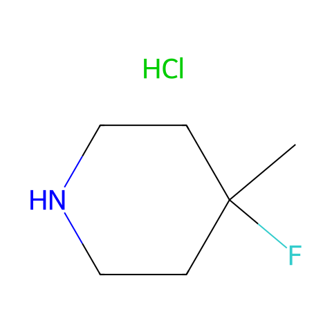 4-氟-4-甲基哌啶盐酸盐结构图