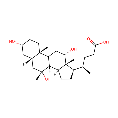 3,7,12-trihydroxy-7-methylcholanoic acid结构图
