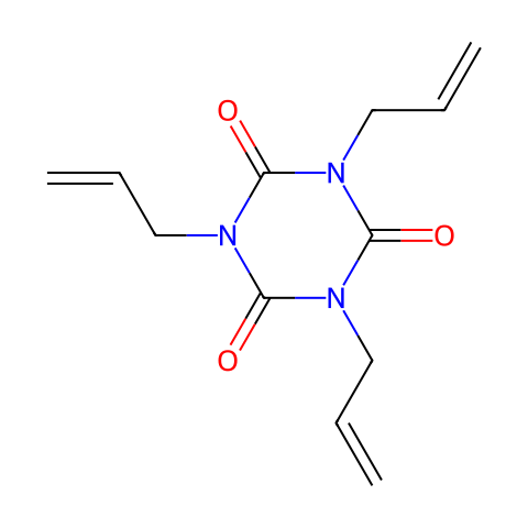 异氰脲酸三烯丙酯（TAIC）结构图