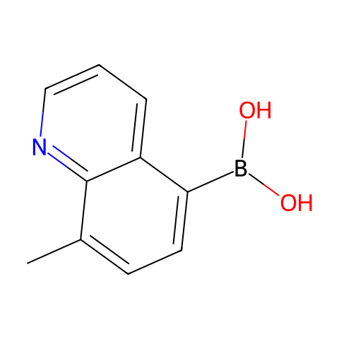 (8-Methylquinolin-5-yl)boronic acid结构图
