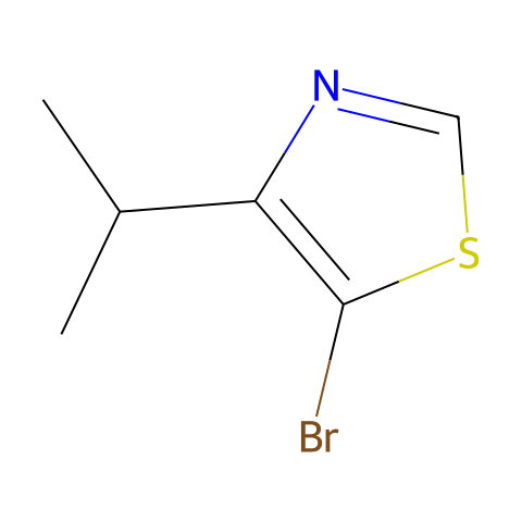 4-异丙基-5-溴噻唑结构图