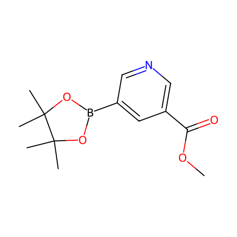3-(甲氧羰基)吡啶-5-硼酸频那醇酯结构图