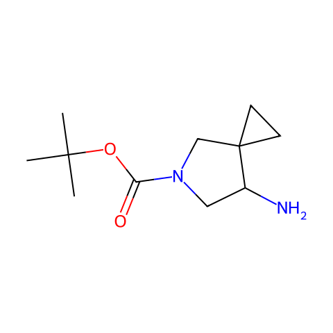 tert-butyl 7-amino-5-azaspiro[2.4]heptane-5-carboxylate结构图