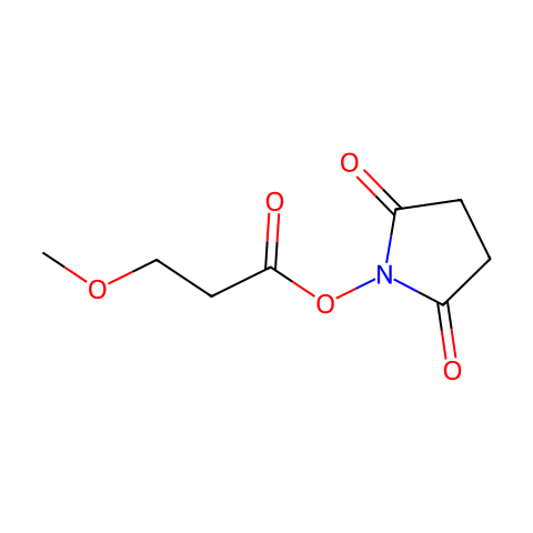 2,5-Dioxopyrrolidin-1-yl 3-methoxypropanoate结构图