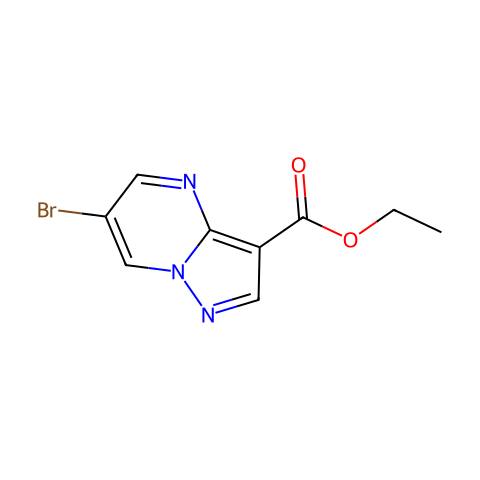 ethyl 6-bromopyrazolo[1,5-a]pyrimidine-3-carboxylate结构图