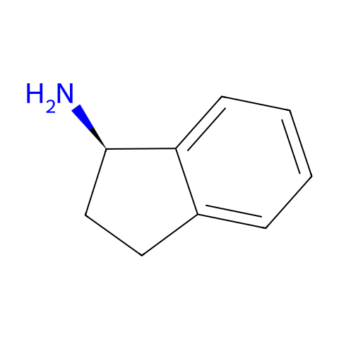 (R)-(-)-1-氨基茚满结构图