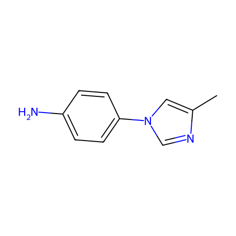 4-(4-Methyl-1H-imidazol-1-yl)benzenamine结构图