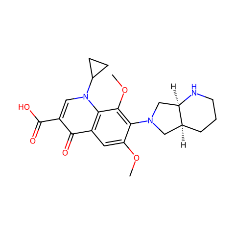 6,8-Dimethoxymoxifloxacin结构图