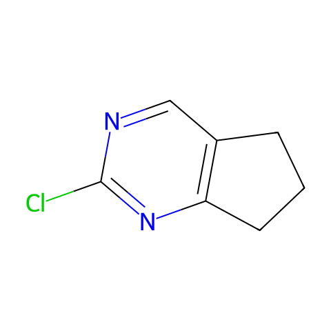 2-氯-6,7-二氢-5H-环戊并[D]嘧啶结构图