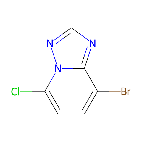 5-氯-8-溴-[1,2,4]三唑并[1,5-A]吡啶结构图