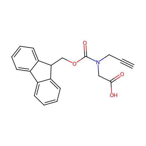 Fmoc-N-(炔丙基)-甘氨酸结构图